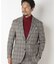 TRグレンチェックストレッチ起毛テーラードジャケット