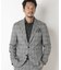 TRグレンチェックストレッチ起毛テーラードジャケット