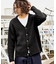 <Safari12月号掲載>モヘア混ダブルジャガードカーディガン