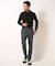 【ACTIVE TAILOR】エクストラTRジャージヘリンボーンプリントスラックス＜セットアップ対応＞