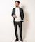 【ACTIVE TAILOR】エクストラTRジャージヘリンボーンプリントスラックス＜セットアップ対応＞