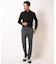 【ACTIVE TAILOR】エクストラTRジャージヘリンボーンプリントスラックス＜セットアップ対応＞
