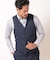 【ACTIVE TAILOR】ミックスヤーン/ホップサックベスト＜セットアップ・スリーピース対応＞