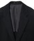 【スリーピース対応】サージ綾ブラック無地スーツセットアップ