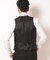 【スリーピース対応】サージ綾ブラック無地ベスト