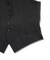 【スリーピース対応】サージ綾ブラック無地ベスト