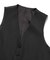 【スリーピース対応】サージ綾ブラック無地ベスト
