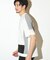 ポリエステルポンチ×梨地クルーネックTシャツ