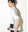 ポリエステルポンチ×梨地クルーネックTシャツ