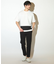 ポリエステルポンチ×梨地クルーネックTシャツ