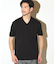シルケットスムースVネックテーラーTシャツ