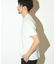シルケットスムースVネックテーラーTシャツ