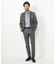 【ACTIVE TAILOR】COOL DOTSメランジプリントスラックス<セットアップ対応>