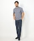 【ACTIVE TAILOR】COOL DOTSメランジプリントスラックス<セットアップ対応>