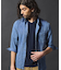 7分袖ワッシャームラ染シャツ