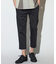 サテンストレッチクロップドパンツ