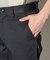 サテンストレッチクロップドパンツ