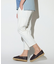 サテンストレッチクロップドパンツ