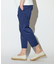サテンストレッチクロップドパンツ