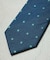 フラワードット柄シルクネクタイ