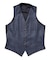 ブライトインディゴ調チェックストレッチベスト＜スリーピース対応＞