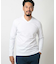 【ACTIVE TAYLOR】シルケットスムースVネックロングTシャツ