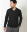 【ACTIVE TAYLOR】シルケットスムースVネックロングTシャツ