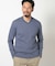 【ACTIVE TAYLOR】シルケットスムースVネックロングTシャツ