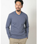 【ACTIVE TAYLOR】シルケットスムースVネックロングTシャツ