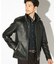 ラムレザースタンドカラージャケット