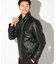 ラムレザースタンドカラージャケット
