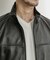 ラムレザースタンドカラージャケット