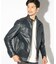 ラムレザースタンドカラージャケット