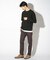 ハケメストレッチ裏起毛パンツ