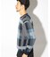 ダブルジャガードチェック柄ニット