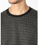 ジオメトリックジャガードクルーネックロンT