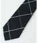 チェック柄シルクネクタイ