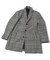 ウールアクリルグレンチェックチェスターコート