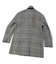 ウールアクリルグレンチェックチェスターコート