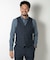 【ACTIVE TAILOR】ミックスヤーン/ホップサックリバーシブルベスト