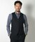 【ACTIVE TAILOR】ミックスヤーン/ホップサックリバーシブルベスト