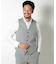 【ACTIVE TAILOR】ミックスヤーン/ホップサックリバーシブルベスト