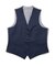 ウールポリエステルマイクロドビー小紋柄スーツベスト（同素材セットアップあり）