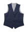 ウールポリエステルマイクロドビー小紋柄スーツベスト（同素材セットアップあり）