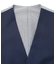 ウールポリエステルマイクロドビー小紋柄スーツベスト（同素材セットアップあり）