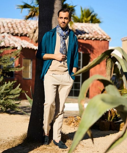 ペイズリー柄ストール made in italy｜メンズビギの通販｜&mall