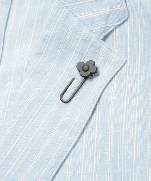 LARDINI(ラルディーニ)】コットンリネンドビーストライプジャケット