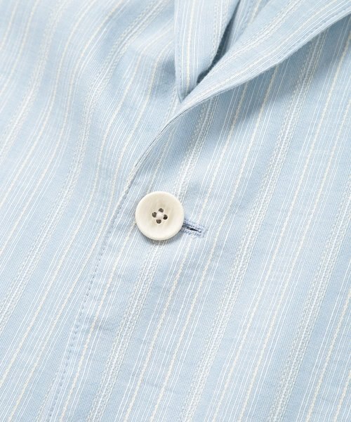 LARDINI(ラルディーニ)】コットンリネンドビーストライプジャケット