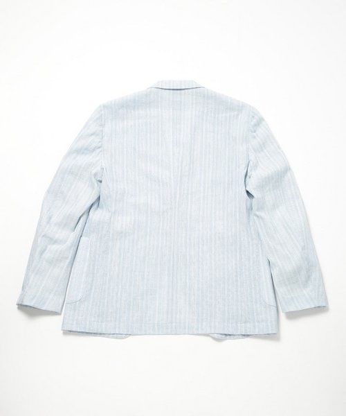 LARDINI(ラルディーニ)】コットンリネンドビーストライプジャケット