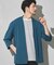 カットカルゼWフェイス7分袖カーディガン